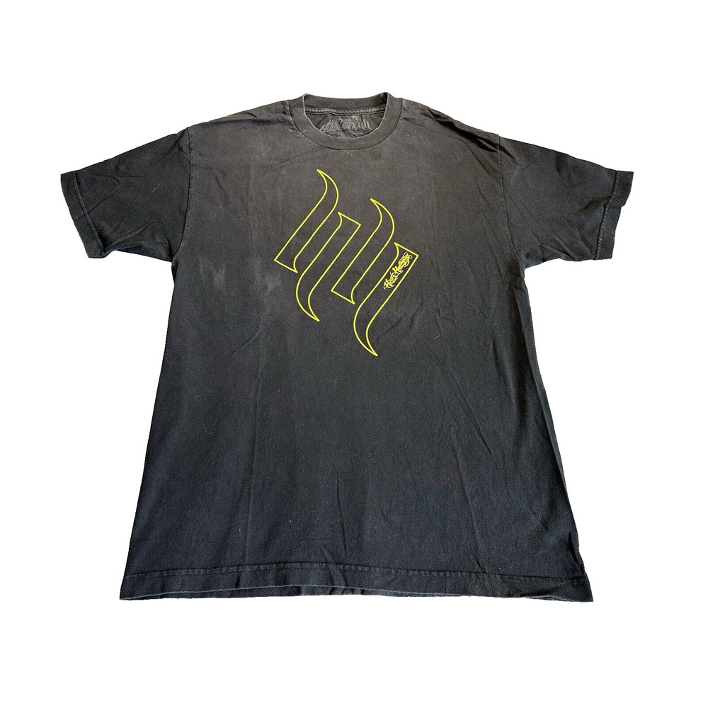 Hart & Huntington Gray Large T-shirt Graphic Tattoo Art Edgy Streetwear